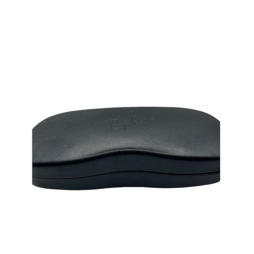 Ray-Ban Black Leather Hard Clamshell Case only for Eyeglasses or Sunglasses